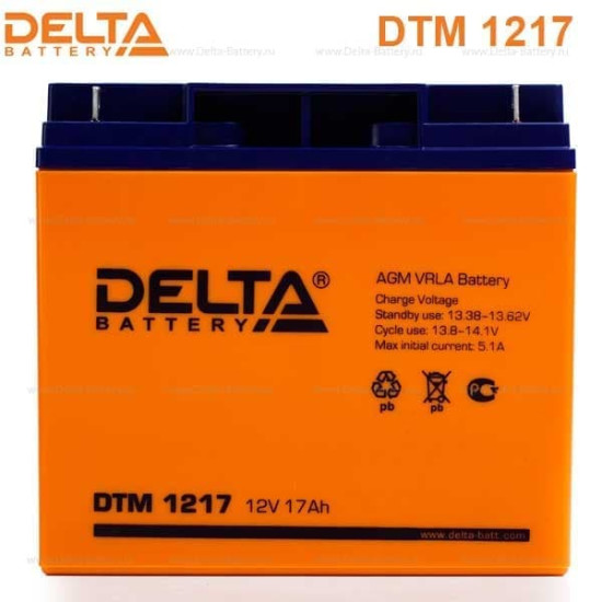 Аккумулятор DTM 1217, Delta